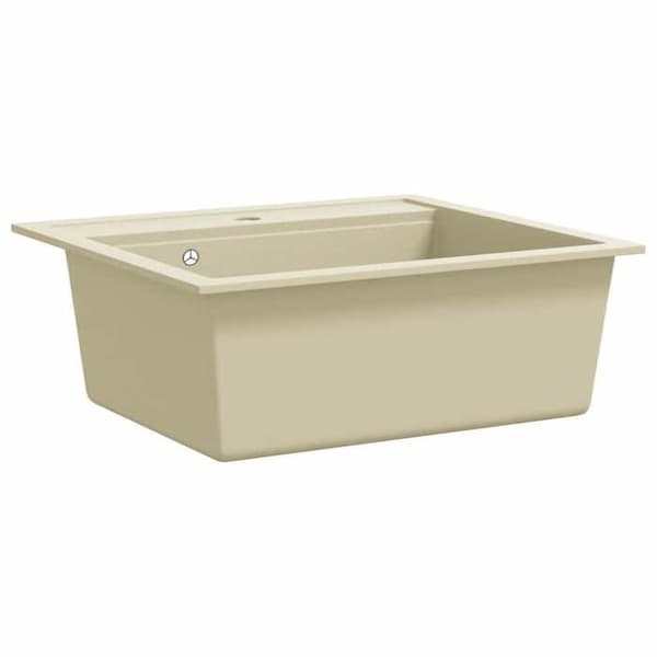 Granit diskbänk - VIDAXL - Enkel diskho - Beige