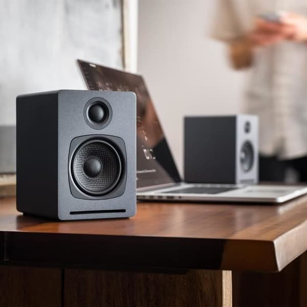 Skrivbordshögtalare - AUDIOENGINE - A1 - Bluetooth - 60 Watt - Grå