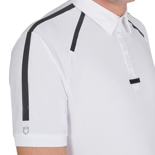 Ridsport polo med Equestro-knapp