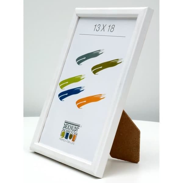 Fotram - DEKNUDT - S236 - Trä - 15x20 cm - Vit - Rektangulär