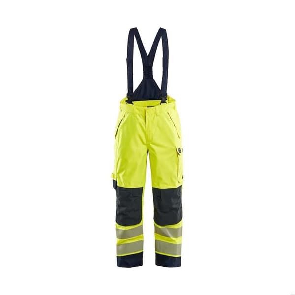 Hardshell arbetsbyxor multinorm Blaklader - fluorescerande gul/marin