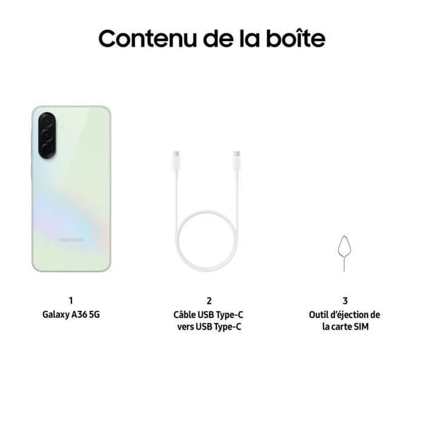 SAMSUNG Galaxy A36 5G Smartphone 256 Go Lime