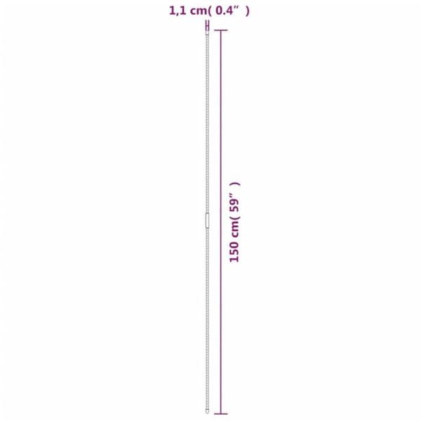 vidaXL Trädgårdsväxtstakar 30 st Grön 150 cm Stål 319370