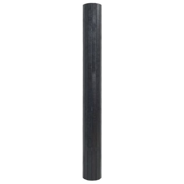 vidaXL Rektangulär matta grå 100x100 cm bambu 376802