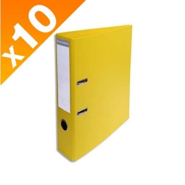 10 PVC A4 spak bågfil 70mm rygg. - Vit