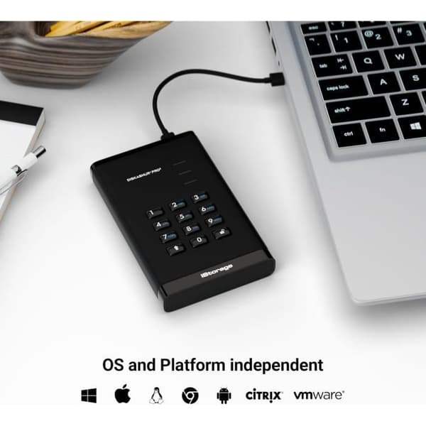 Bärbar hårddisk iStorage DiskAshur PRO3 HDD 1 To