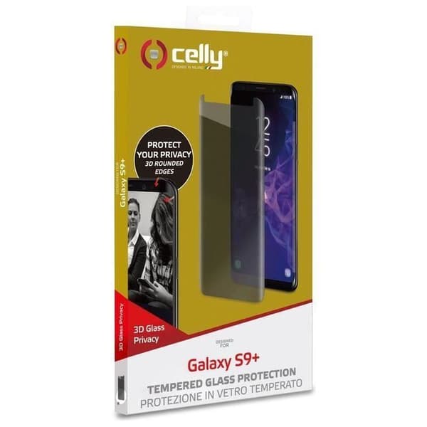 Celly Privacy 3D - Skärmskydd för Samsung Galaxy S9 Plus