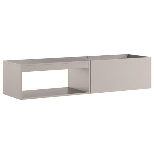Braser - 160x45x35 cm - Väderbeständig stål - Rektangulär - Förvaring för ved