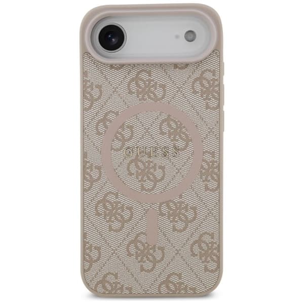 Coque Guess 4G Ring Classic Logo MagSafe för iPhone Air - Rosa