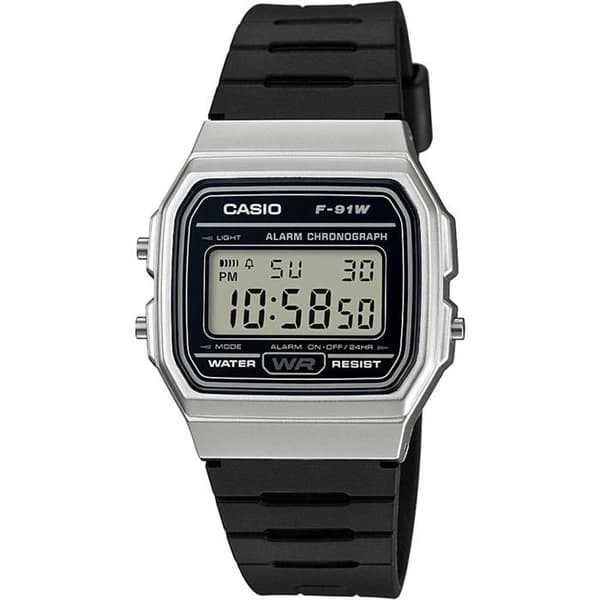 CASIO RETRO CON CORREA CAUCHO F-91WM-7A