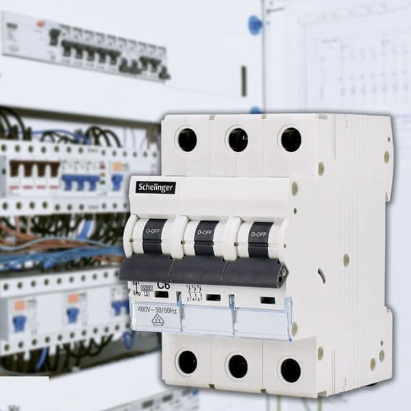 Brytare - SCHELINGER - 3P B 25A - 6kA - AC400V - IP20