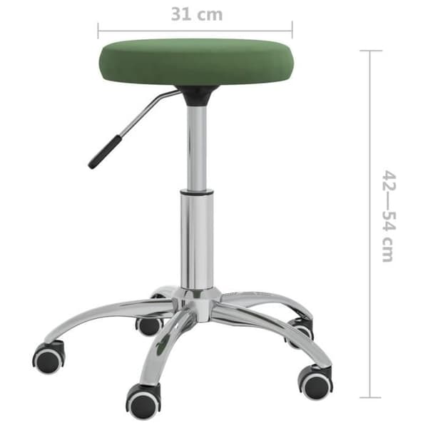 vidaXL Massagepall Sammet Mörkgrön