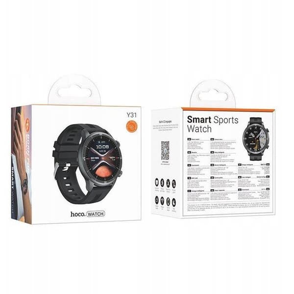 Hoco Y31 Smartklocka 1,46" TFT IP67 - Samtal, Svart