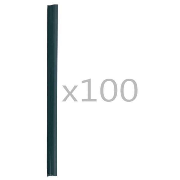 vidaXL Stängselband 100 st PVC Grön
