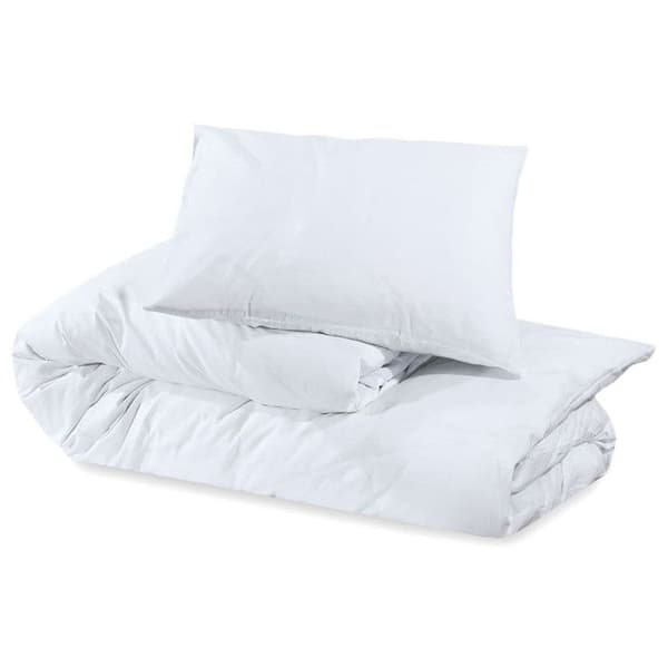 vidaXL Påslakanset Vit 240x220 cm Bomull136160