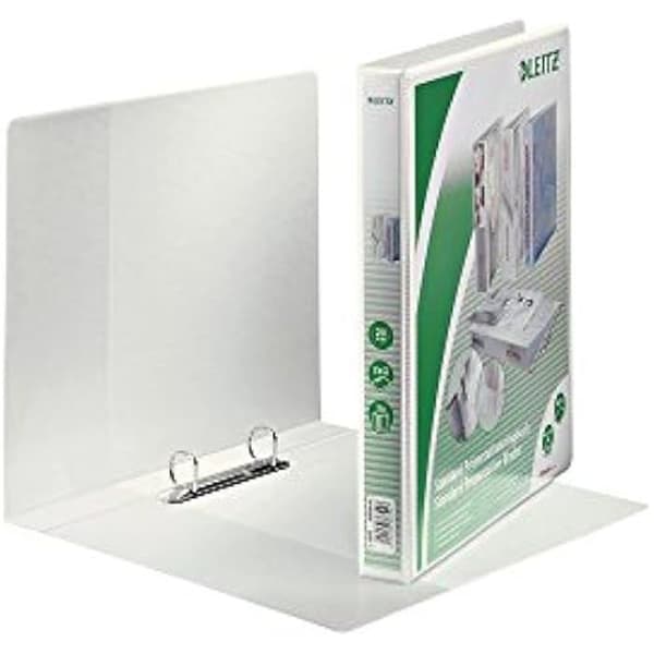 Presentationspärmar - LEITZ - A4 - 20 mm - 2 D-ringar - Vit