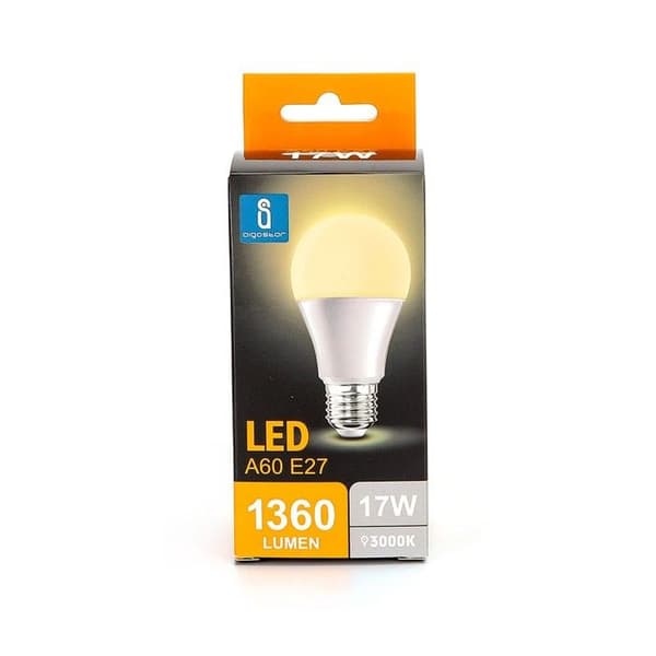 Ampull LED Aigostar E27 A60 17W 3000K