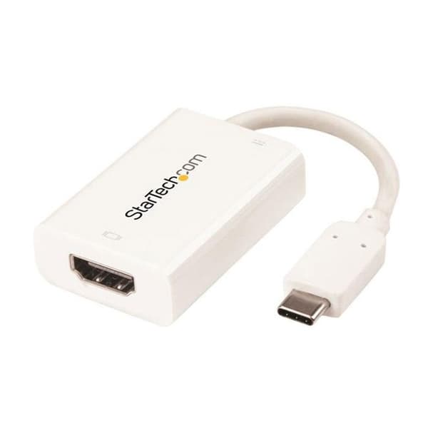 USB-C till HDMI-adapter - STARTECH - 4K 60 Hz - USB Power Delivery - Vit - Kompakt
