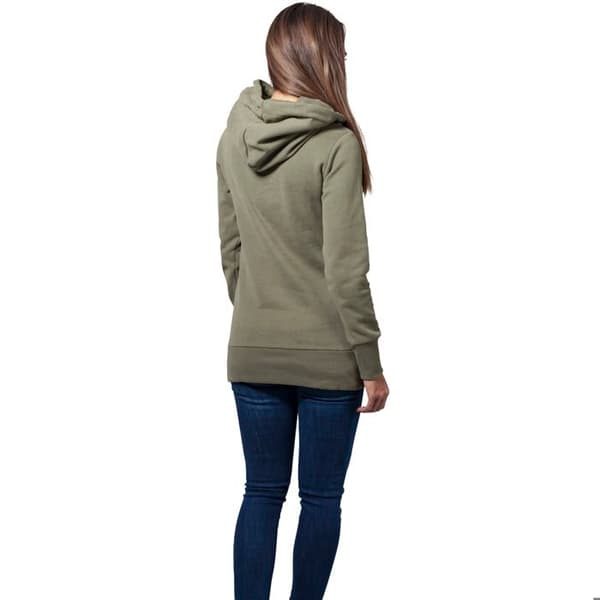 Urban Classic lång sweatshirt med logopatch för kvinnor