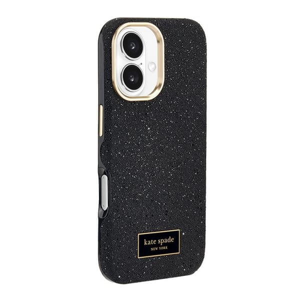 Skyddskal - KATE SPADE - iPhone 16 - Nightfall - Halvstyv - Crystal Pave