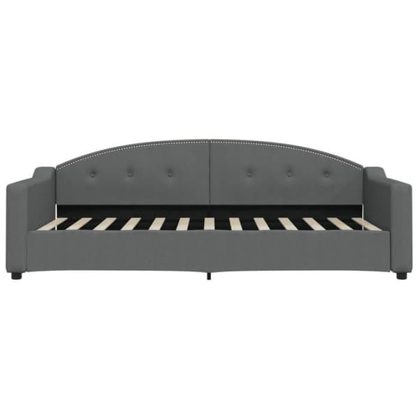 vidaXL Sängsoffa mörkgrå 90x200 cm tyg 354184