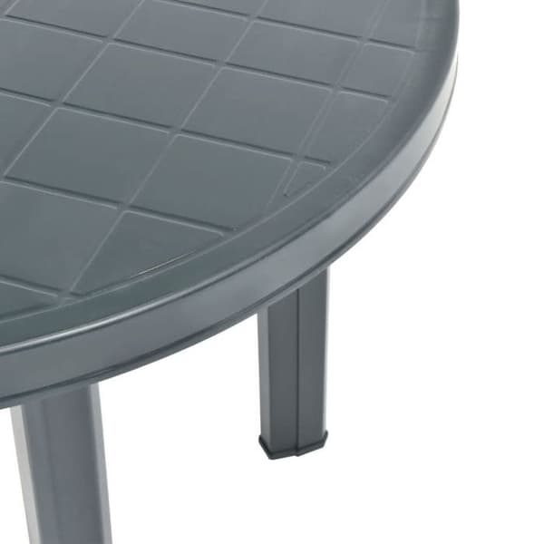 vidaXL Trädgårdsbord Grön 89 cm Plast 48806