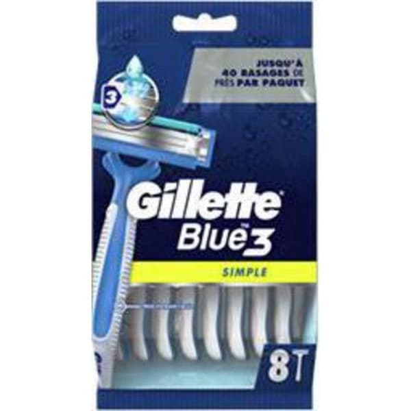 GILLETTE RAK.JET.BLUE3 X8 paket 8 rakhyvlar