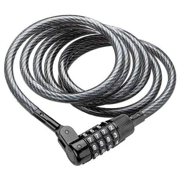 Kabellås - KRYPTONITE - Kryptoflex - 150 cm - 8 mm - Svart stål
