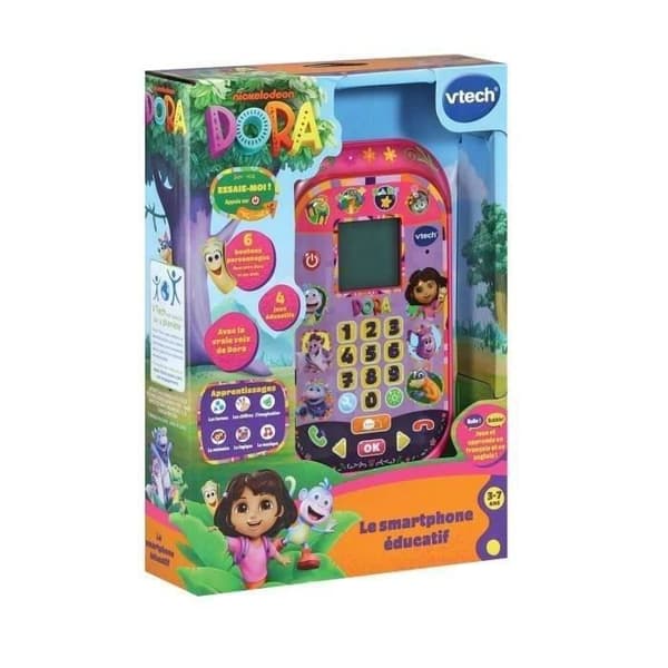 VTECH - DORA - DEN PEDAGOGISKA SMARTPHONE - Flerfärgad