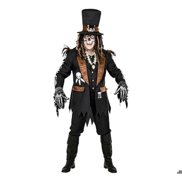 Voodoo trollkarl kostym - WIDMANN - Flerfärgad - Polyester - Inkluderar: jacka, väst, hatt