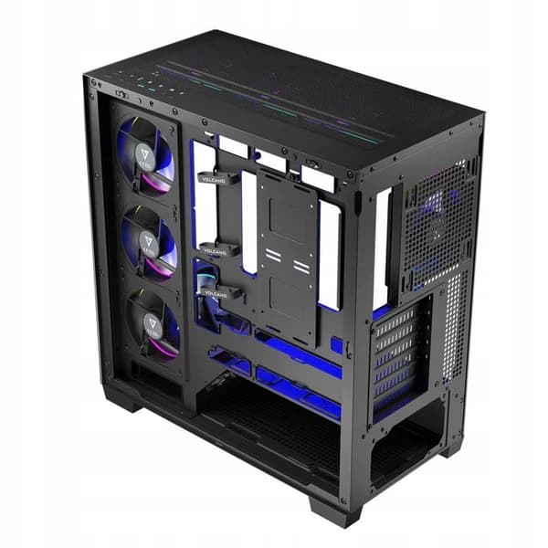 Modecom Volcano Stellar ARGB MIDI 8F-fodral, svart