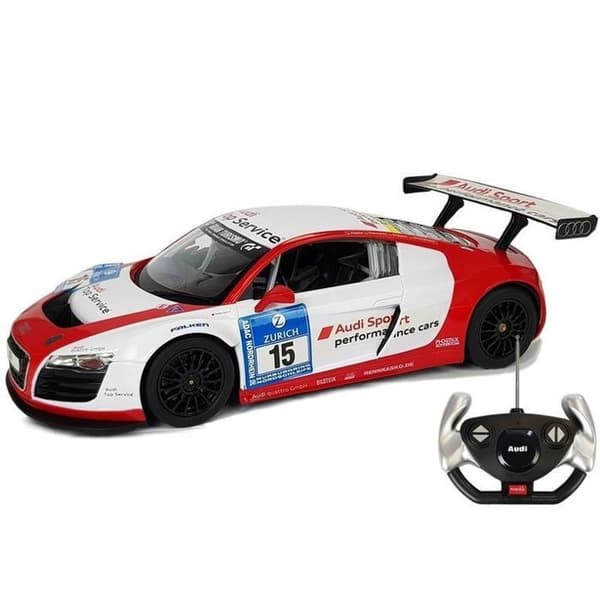 Bil R/C Audi R8 LMS Rastar 1:14 Vit-Röd