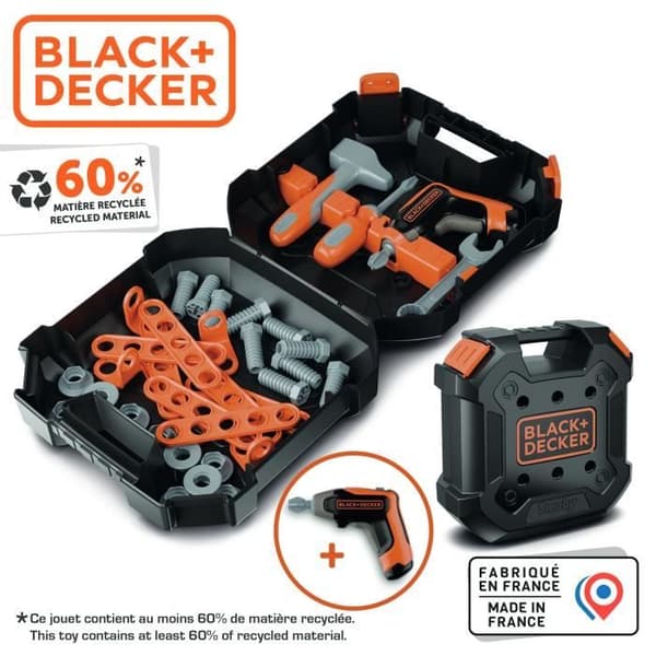 SMOBY - Black & Decker - Bricolo Väska - från 3 år