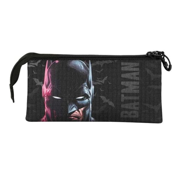 Trousse Triple - DC Comics Batman Ansikte - Svart - One Size