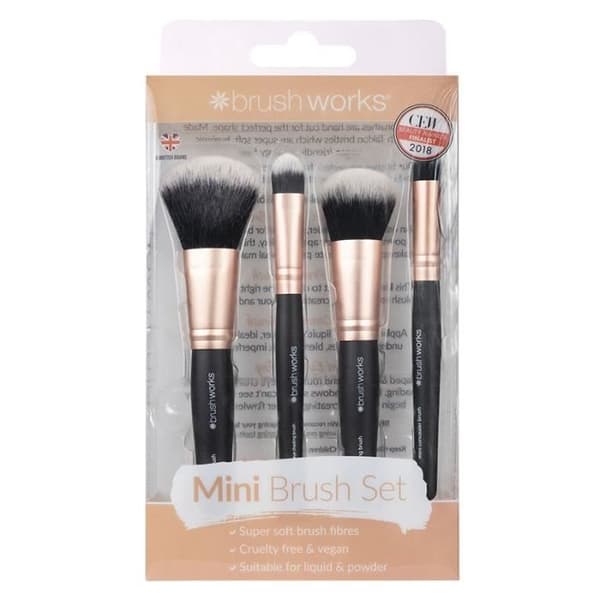 Mini Brush Set - BRUSHWORKS - Sminktillbehör - Brun - Dam