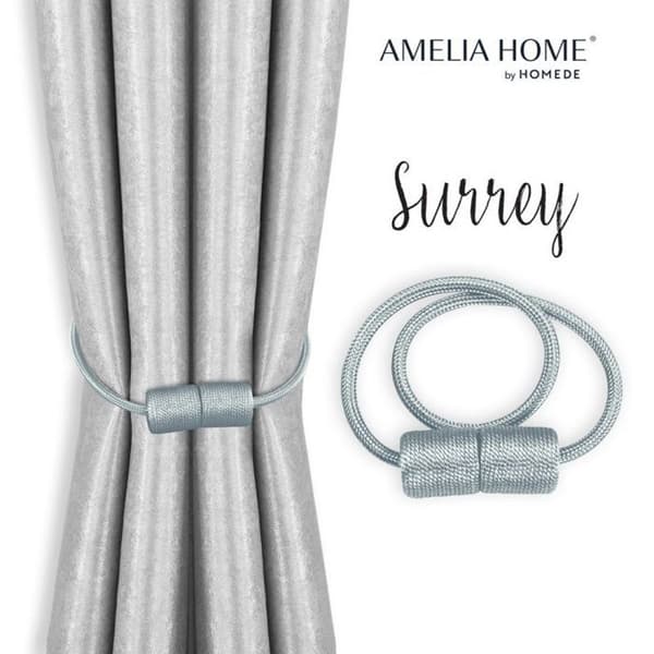 Gardinkrok Amelia Home Surrey 47 cm - grå magnetkrok