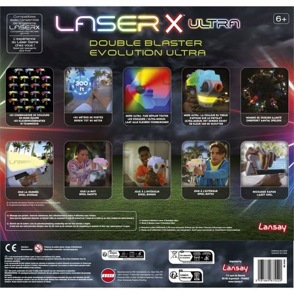 Laserspel - LANSAY - 87552 - Laser X - Double Blaster Evolution Ultra