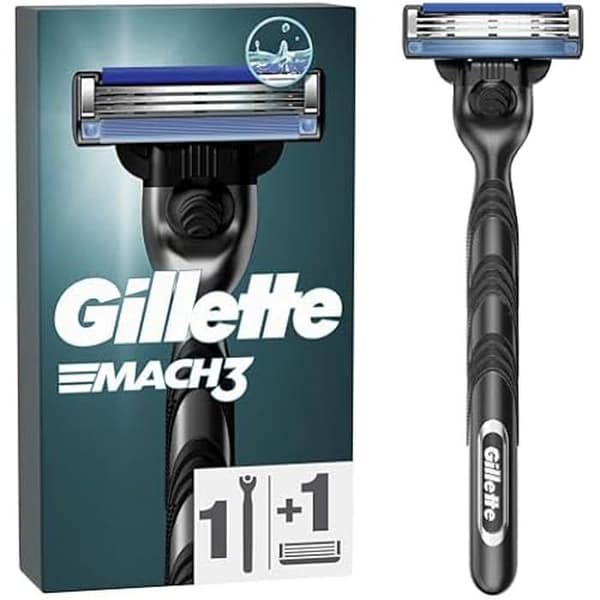 Rakkniv - GILLETTE - Mach3 - 3 Blad - Rostfritt Stål - Refills Ingår