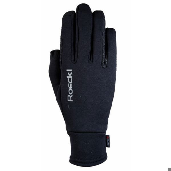 Ridhandskar - ROECKL - Weldon - svarta - L/XL - touch-kompatibla
