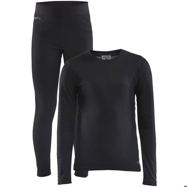 Barnunderkläder Set Craft Core Warm - Svart - 8/10 år