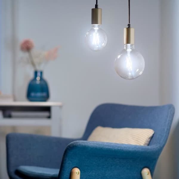 WiZ-ansluten lampa Globe 120 Vit variabel E27 60W