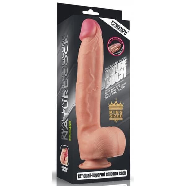 Sextoy - Kärlek Lek - Realistisk Gode King Size Stark - Silikon - XXL - Sugpropp
