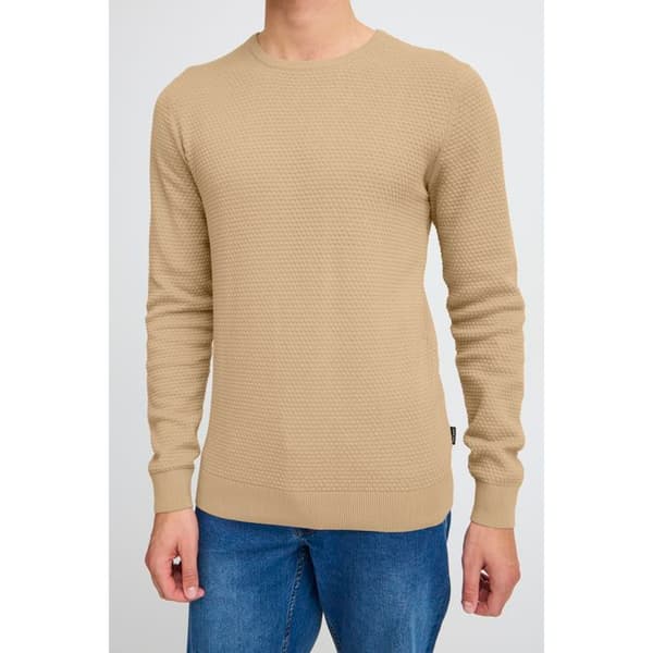 Pull col rond Blend Redhill - Beige - 3XL