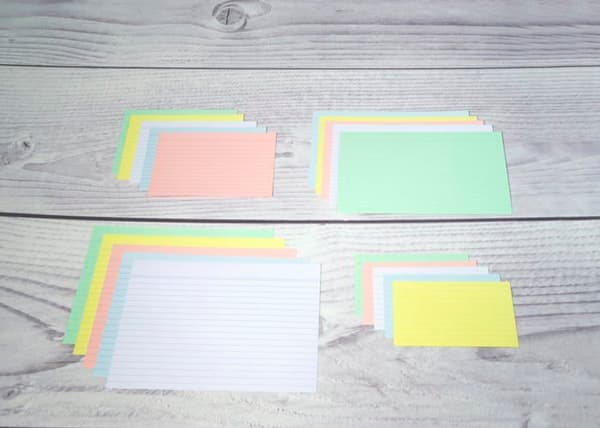 Ficher Bristol - Exacompta - 10858E - 100 Ark - Format A6 - Assorterade Färger