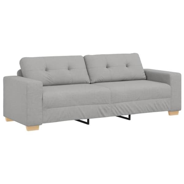3-sitssoffa - Molngrå - Polyester tyg - Modern stil - Mjuk komfort