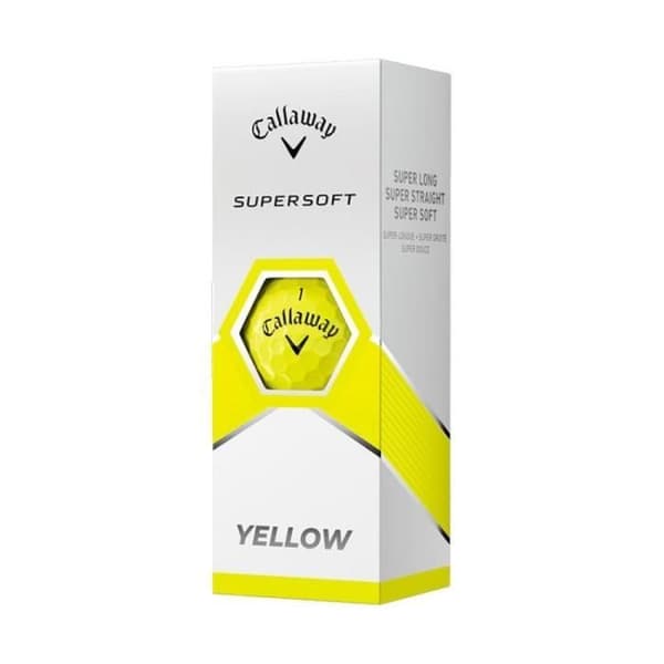 Golfbollar - CALLAWAY - Supersoft - Gul - Unisex - Hög avstånd