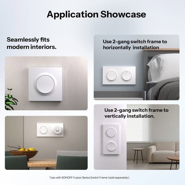 Intelligent väggbrytare SONOFF Zigbee (Ingen neutral krävs) | Orb-ZBW1L Smart switch smarta scener