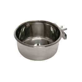 Burskål - Rostfritt stål - Grå - Cylindrisk - 600 ml - För medelstora katter