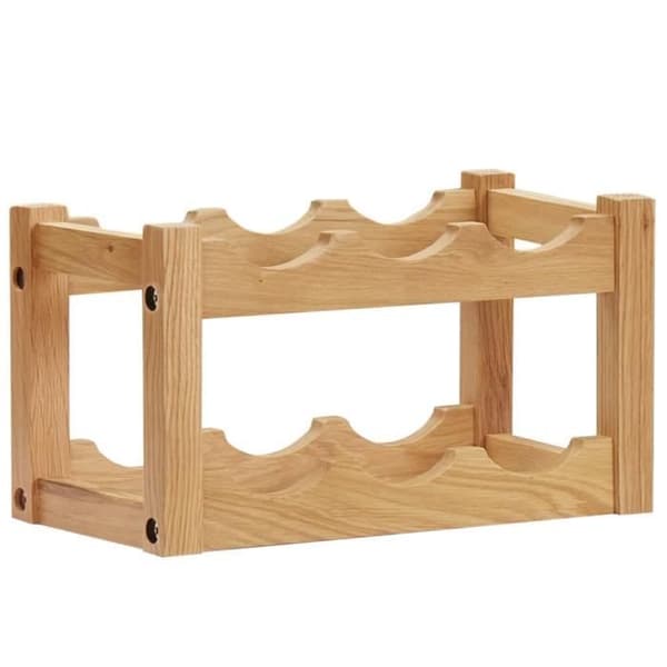 vidaXL Vinbox för 6 flaskor 37x21x21 cm Ek