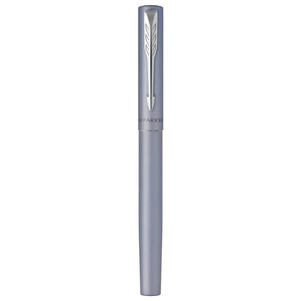 PARKER VECTOR XL reservoarpenna - Silverblå - Medium spets - Blå bläckpåfyllning
